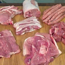 colis de viandes de porc
